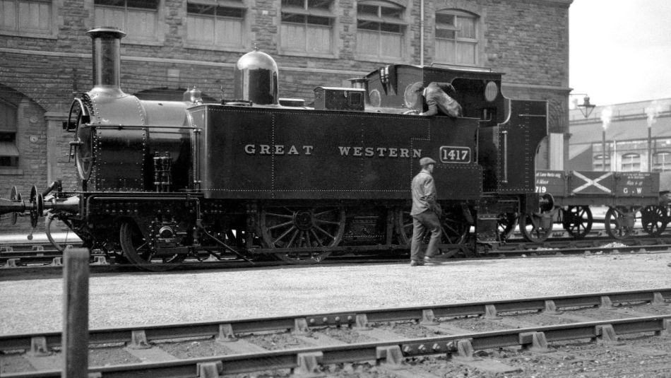 GWR large Metro tank 1417 at Swindon in 1926