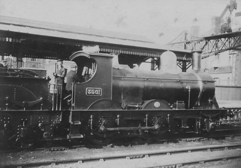 GWR Stella 2-4-0 3501 at Cardiff General