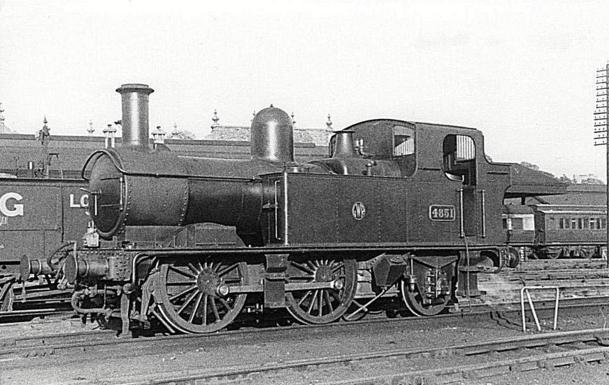 GWR 0-4-2T 4851 at Exeter