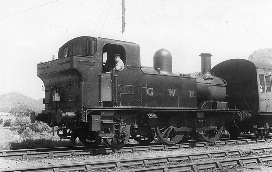 GWR 0-4-2T 5801 at Dovey Junction