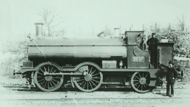 GWR 0-4-2T 3547 as built to broad gauge