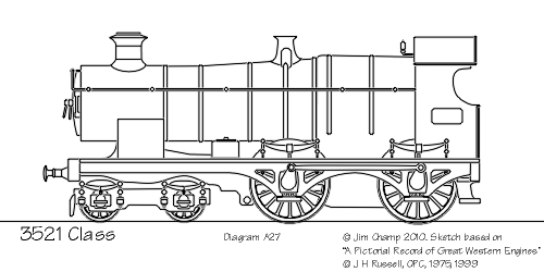 Drawing: GWR 3521 Class