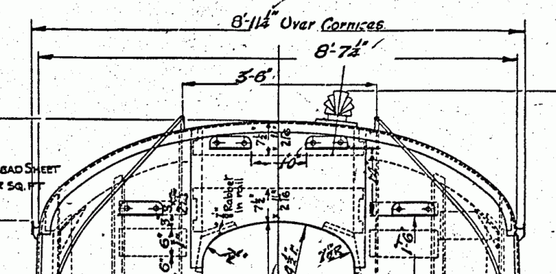 GWR diagram E127 cross-section part
