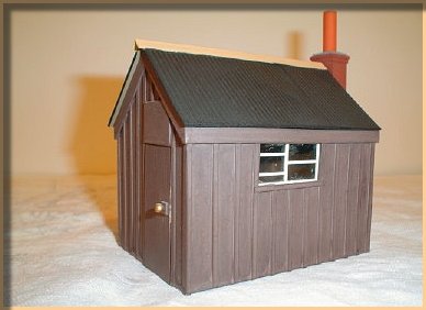 7mm model of platelayers' hut at Dunster