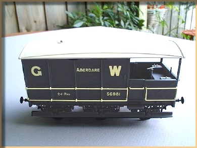 7mm GWR brake van diagram AA1