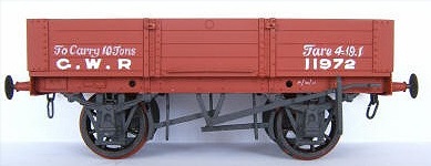 7mm 4-plank GWR Open in red livery