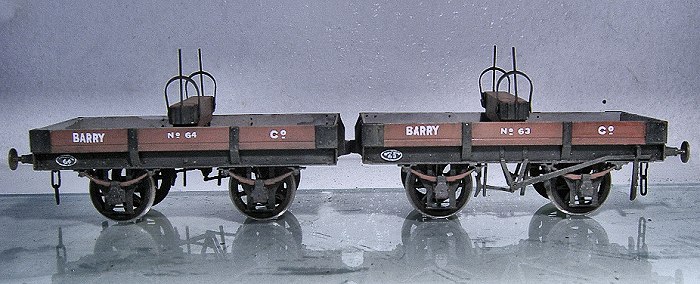 Barry Railway twin single bolster wagons