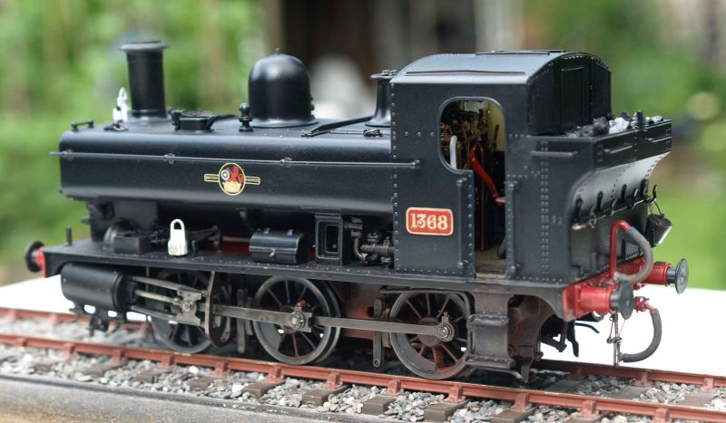 GWR 1369, in BR(W) plain black livery, by Ted Kanas