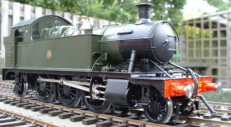 7mm model of small Prairie 4566, built from a Malcolm Mitchell kit