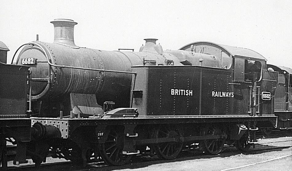 0-6-2T 6682 with 'British Railways' lettering