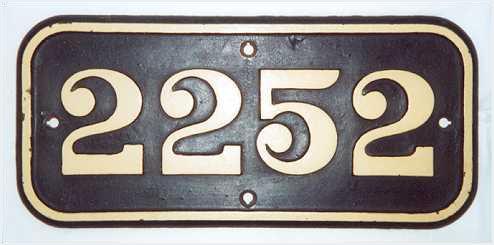 GWR loco numberplate