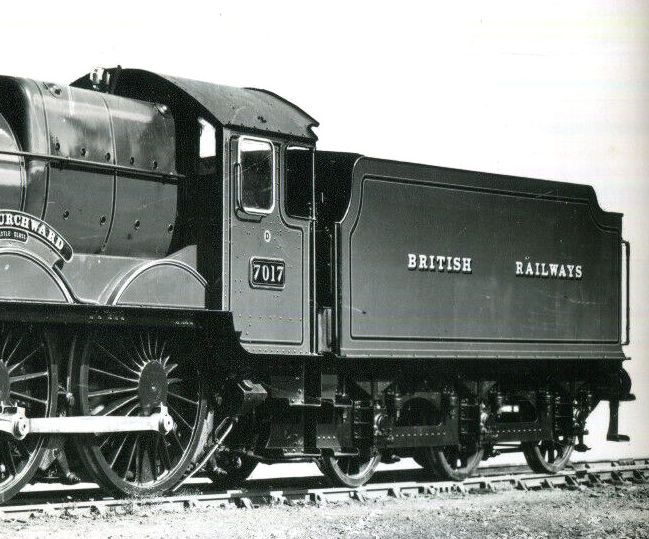 Tender of Castle 7017 in 1948