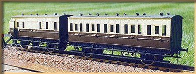 7mm Barry 4- and 6-wheel coaches in GWR livery