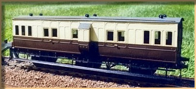 Cambrian Railways 7mm 6-wheeler in GWR livery, from a Redcraft kit
