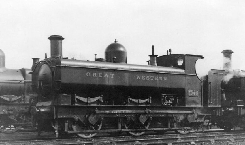 GWR 1016 class loco 1044 at Oxford, 9 April 1927