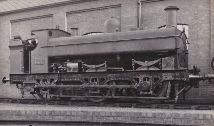 GWR 119 class number 123 at Newport, 10 October 1926