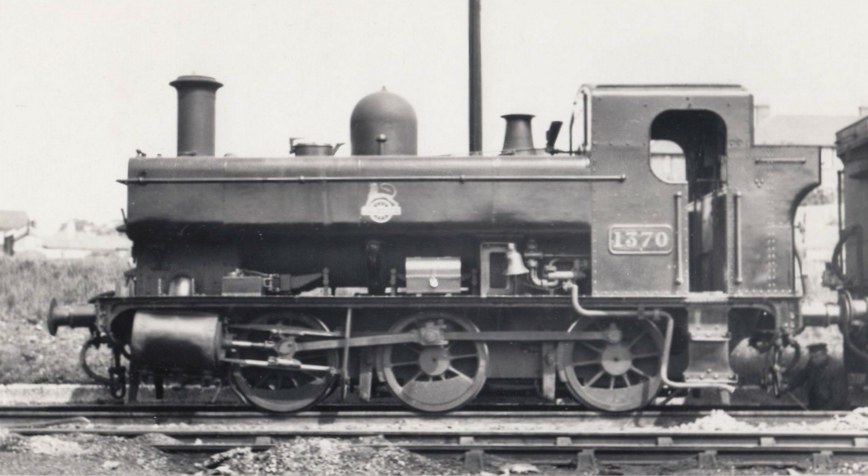 GWR 1370 at Weymouth, 1956