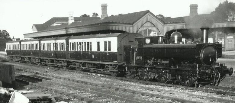 GWR 1976 at Radley, 1931, with the Abingdon branch train