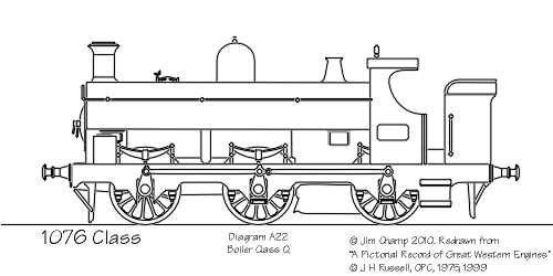 GWR 1076 class diagram A22