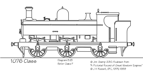 GWR 1076 class diagram B23