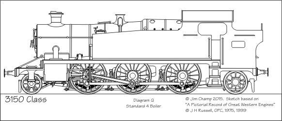 Drawing: GWR 3150 Class