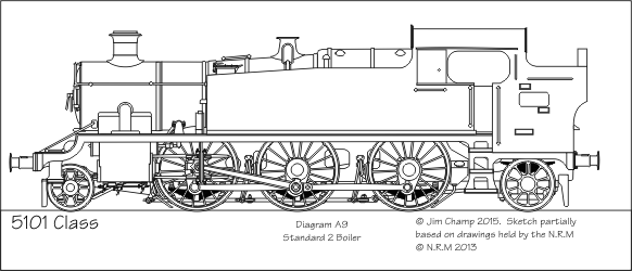Drawing: GWR 5101 Class