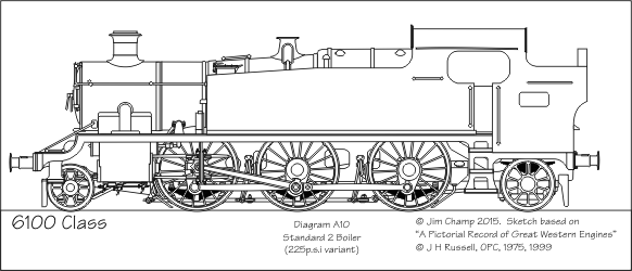 Drawing: GWR 6100 Class
