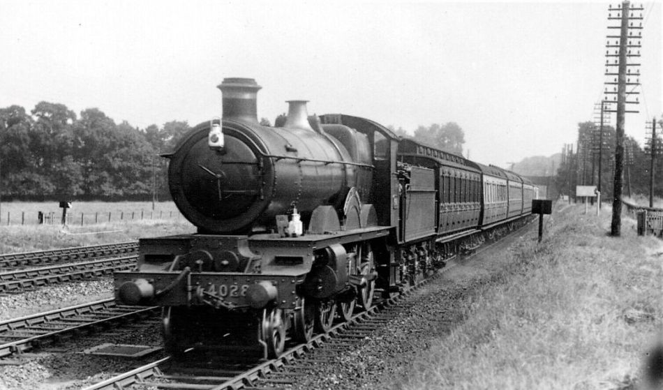 GWR Star 4028 on local train